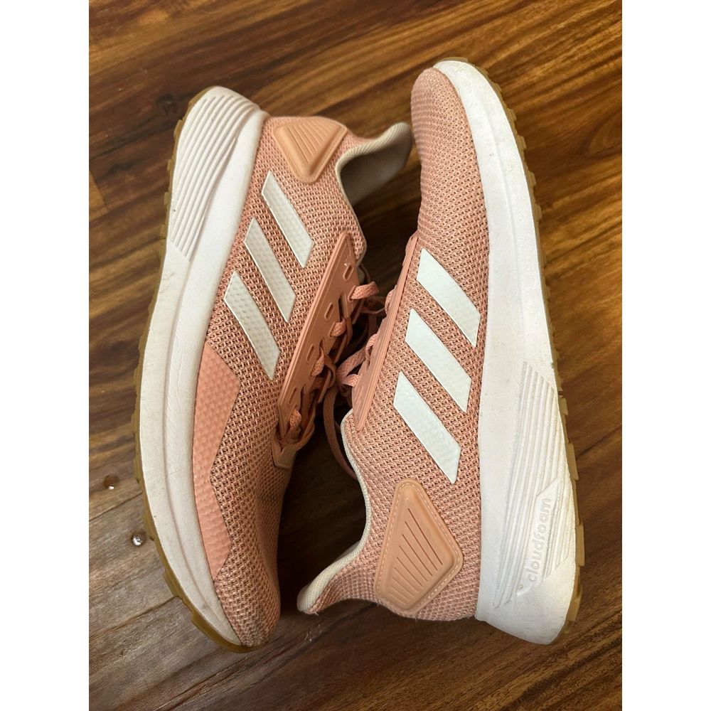 Adidas Womens Duramo 9 Size 9.5 Running Shoe Dust Pink/White Style F34759